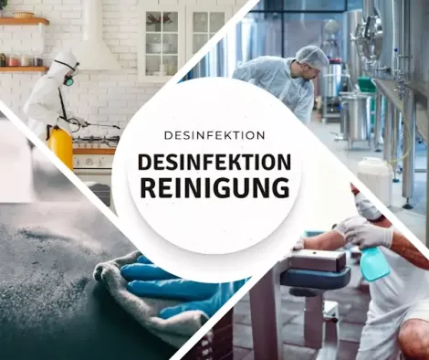 Desinfektonsreinigung in den Betriebsferien oder an den Wochenenden.